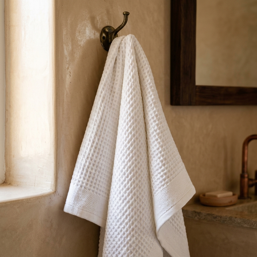 Drap de Bain Nid d'Abeille