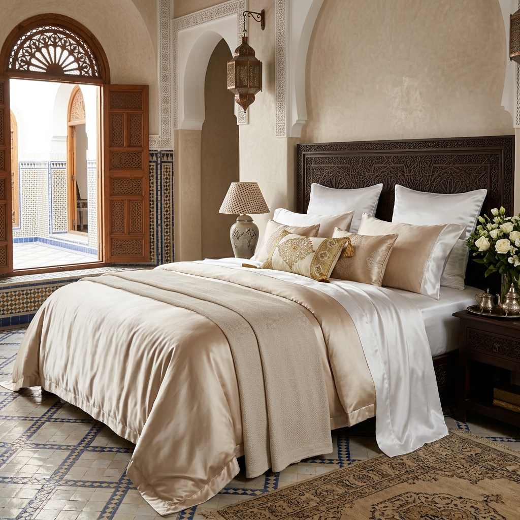 Parure de Lit Satin de Coton